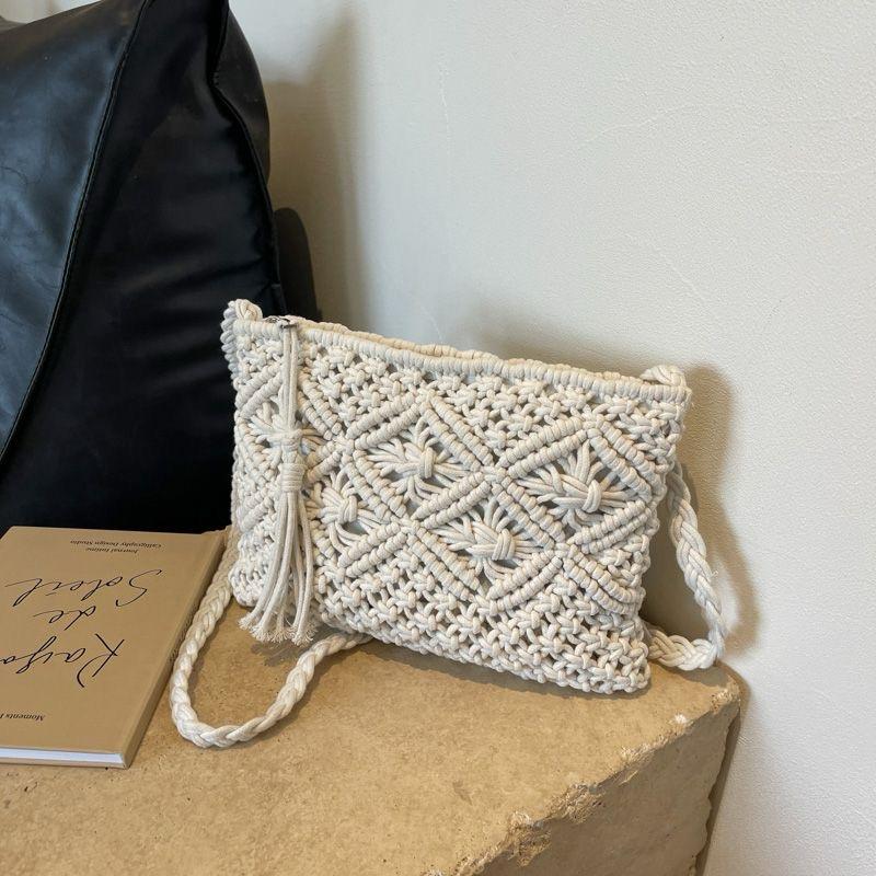 Boho Bliss: Macrame Crochet Bag for Beach and City Adventures